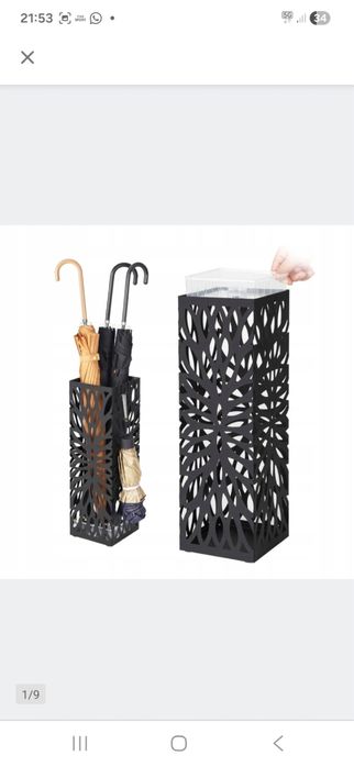 Metalowy stojak na parasol songmics