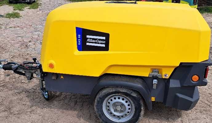 Sprężarka ATLAS COPCO XAS68 3,6m3 20r. zarejestrowany PL, 44.715 NETTO