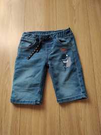 Krótkie spodnie dżinsy roz 116