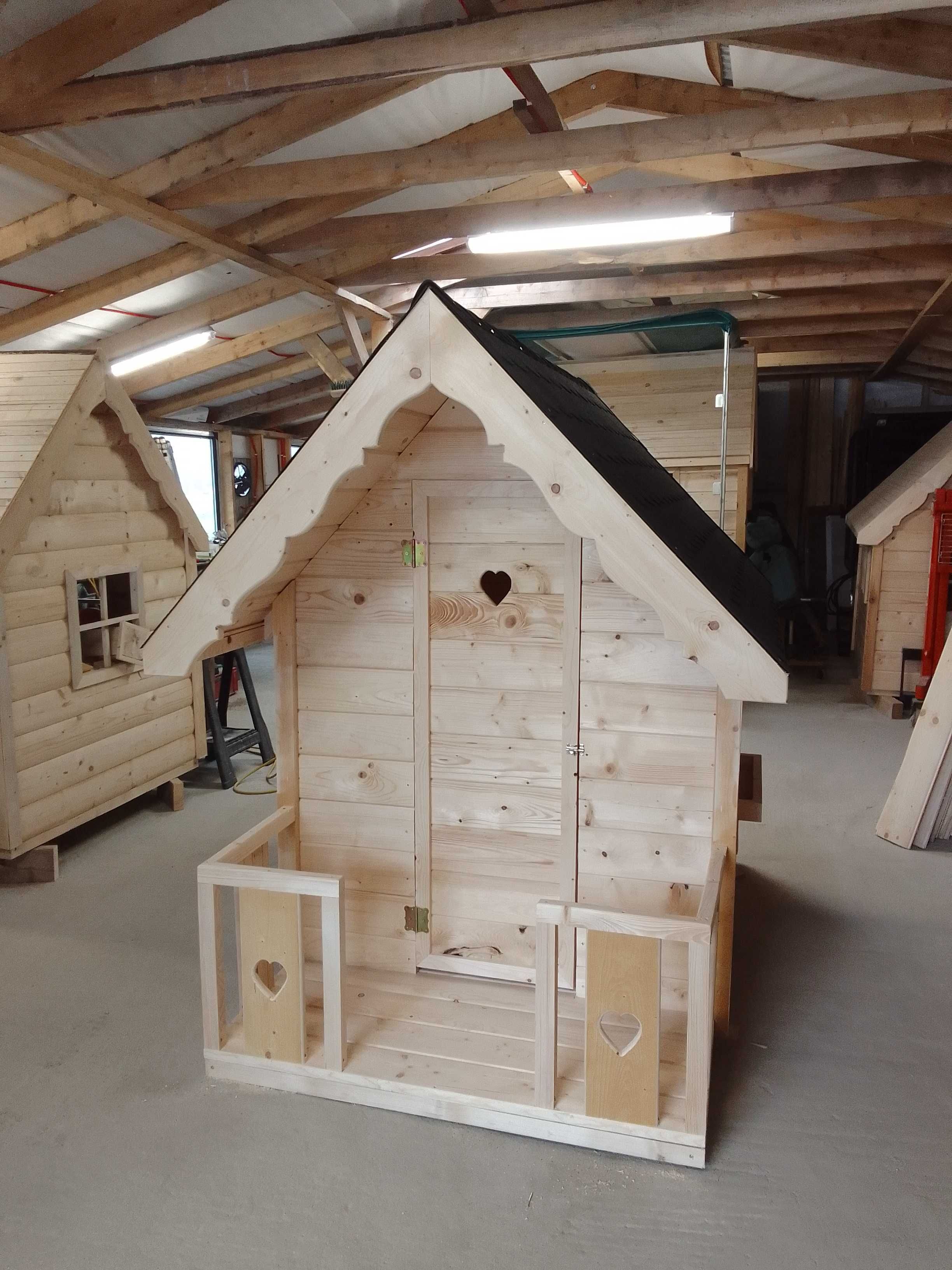 Domek drewniany dla dziecka , Drewniany plac zabaw - STOLARZ