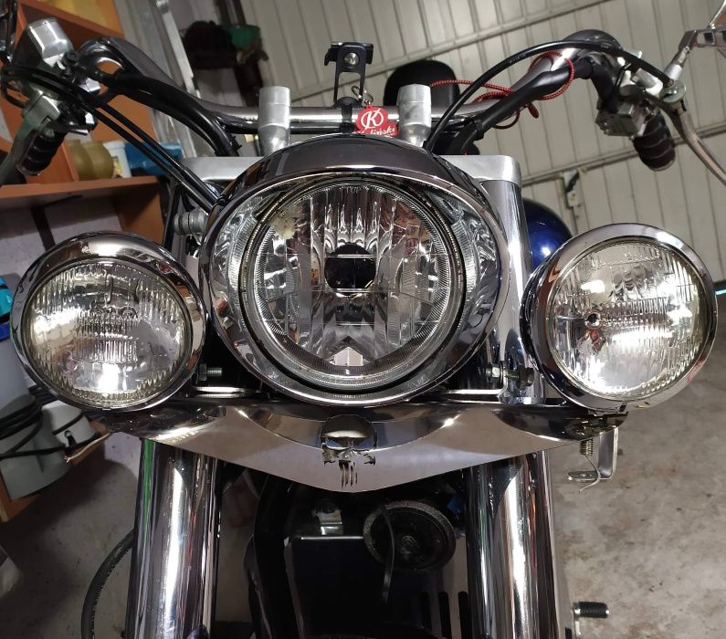 Lightbar lampy daszki poprzeczka Honda VTX 1300, 1800 halogeny