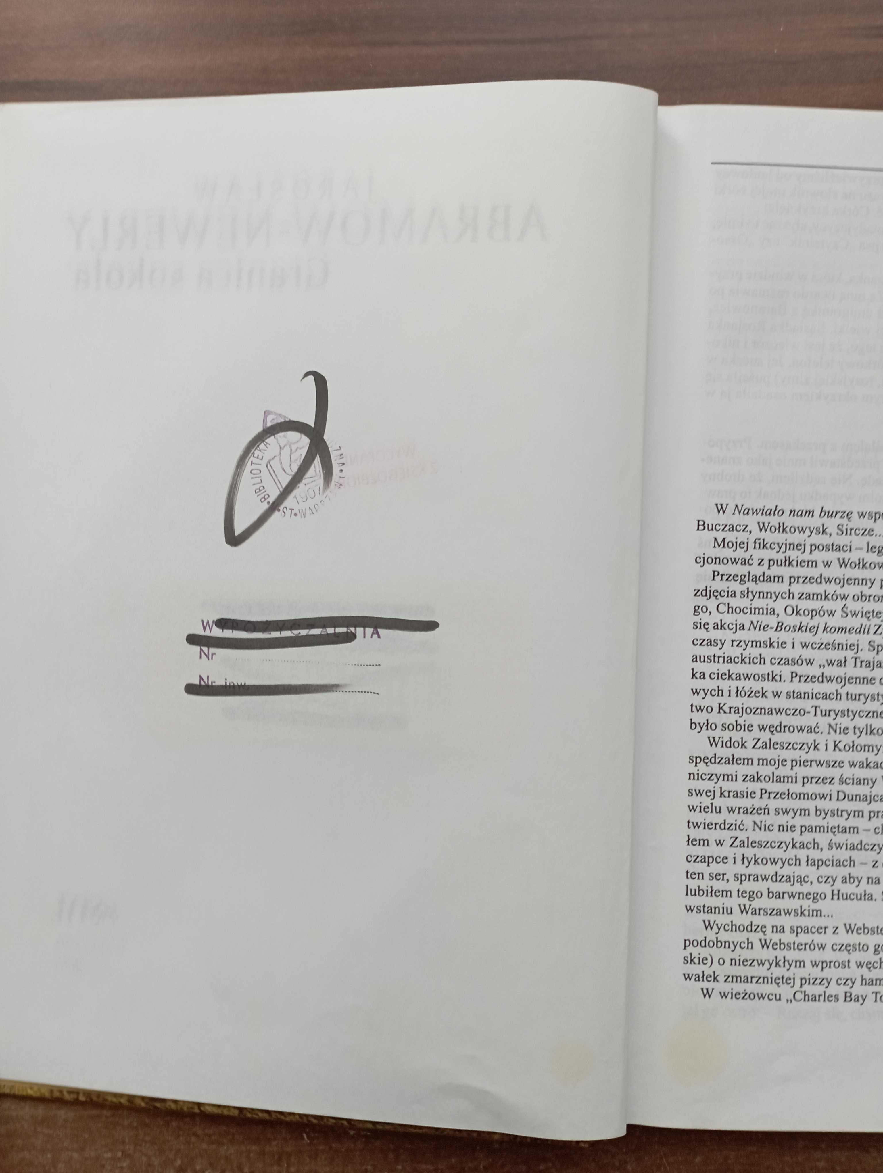 Granica sokoła Jarosław Abramow-Newerly
