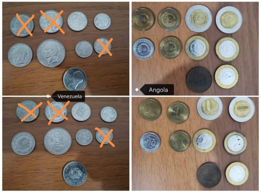 Moedas de vários países