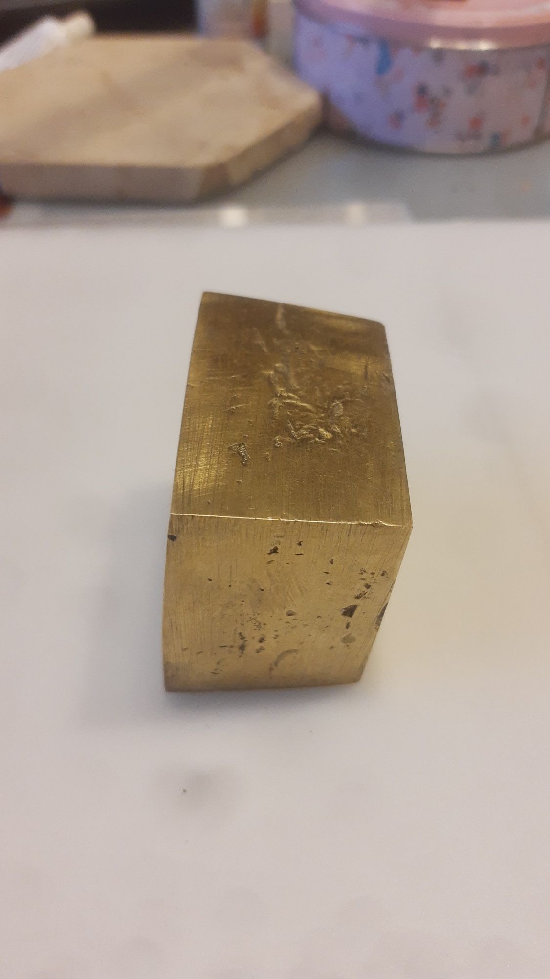 Mosiądz , sztabka o wadze 1206gram