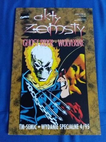 Ghost Rider Wolverine Akt zemsty 1995 MARVEL jak nowa! tmsemic komiks