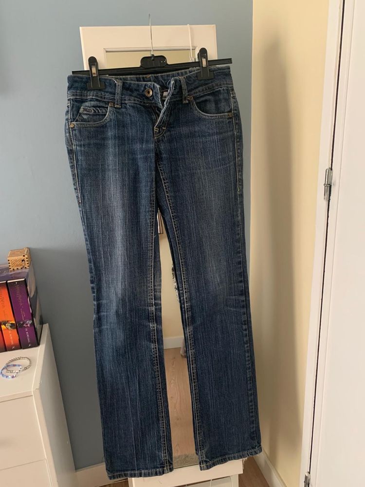 Calças Ganga Azuis Mango Jeans
