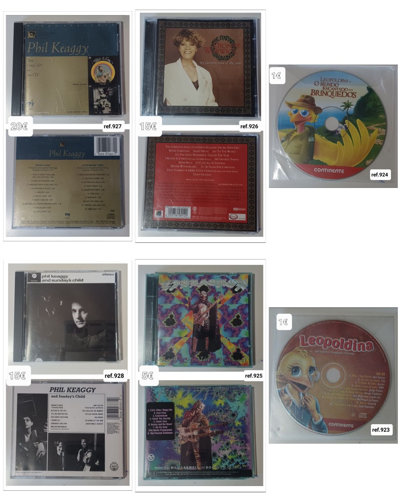 CD's de música variados