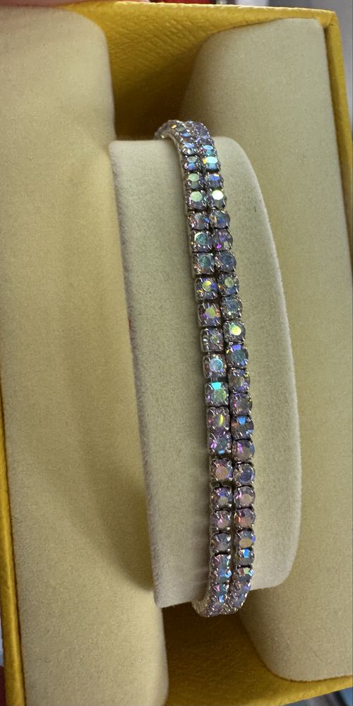 Dwie, nowe bransoletki z kamieniami Swarovski okazja