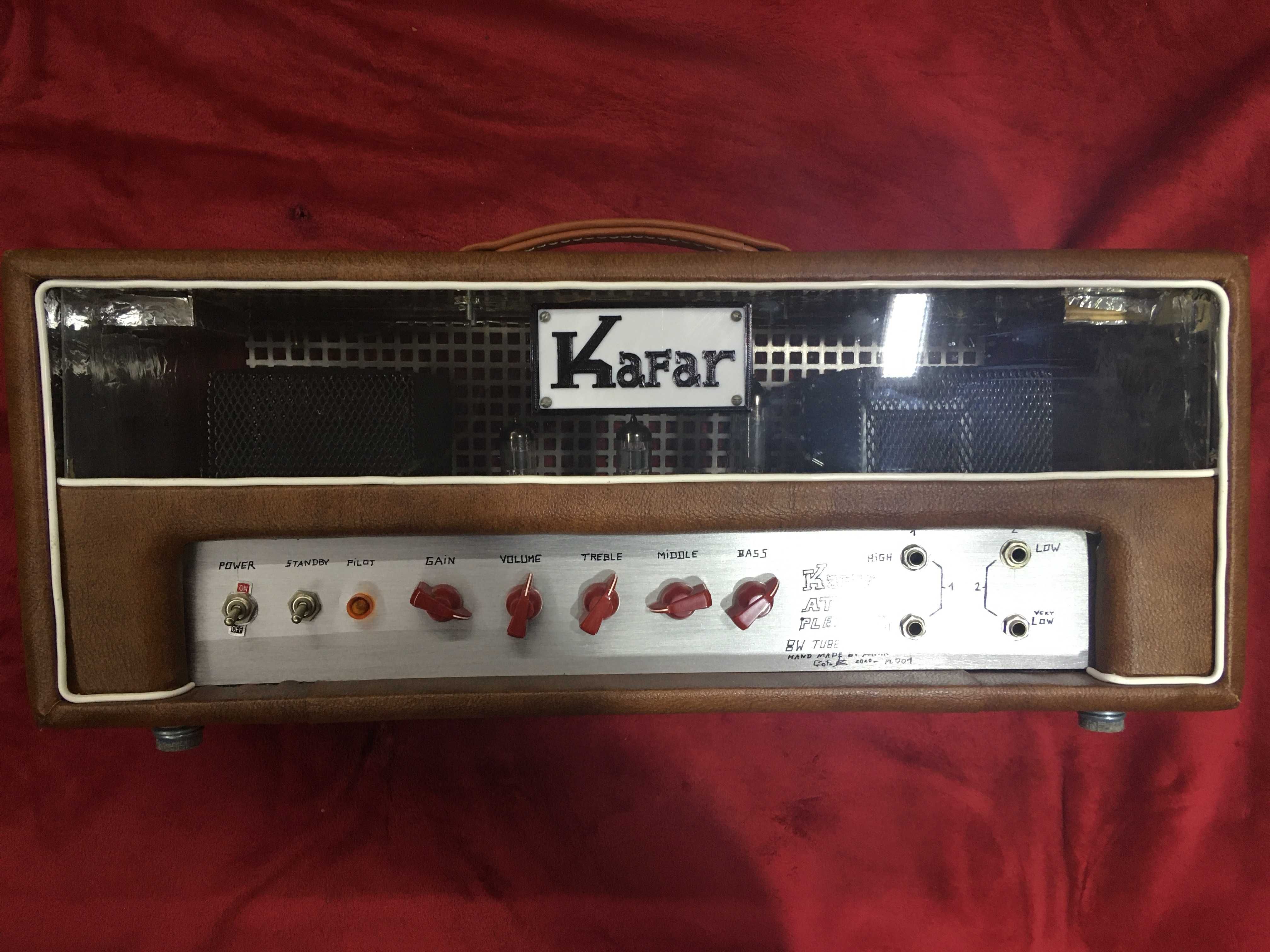 Wzmacniacz gitarowy KAFAR Atom Plexi ręcznie wykonany lampa 8W