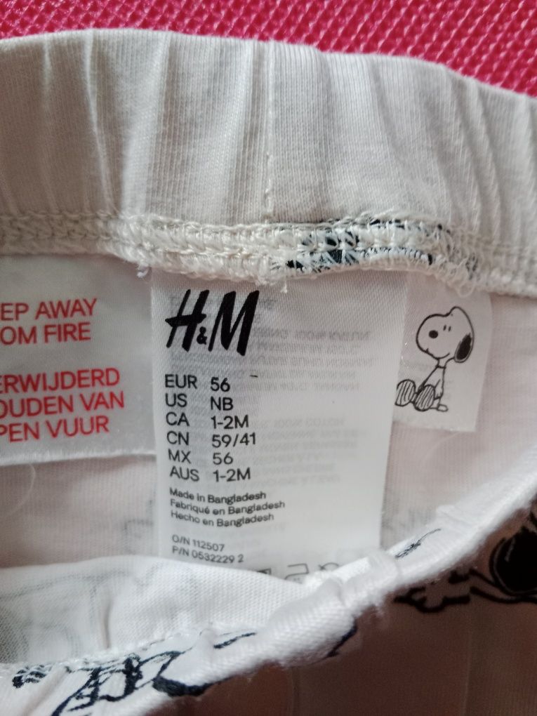 2 Zestawy niemowlęce  h&m r.56