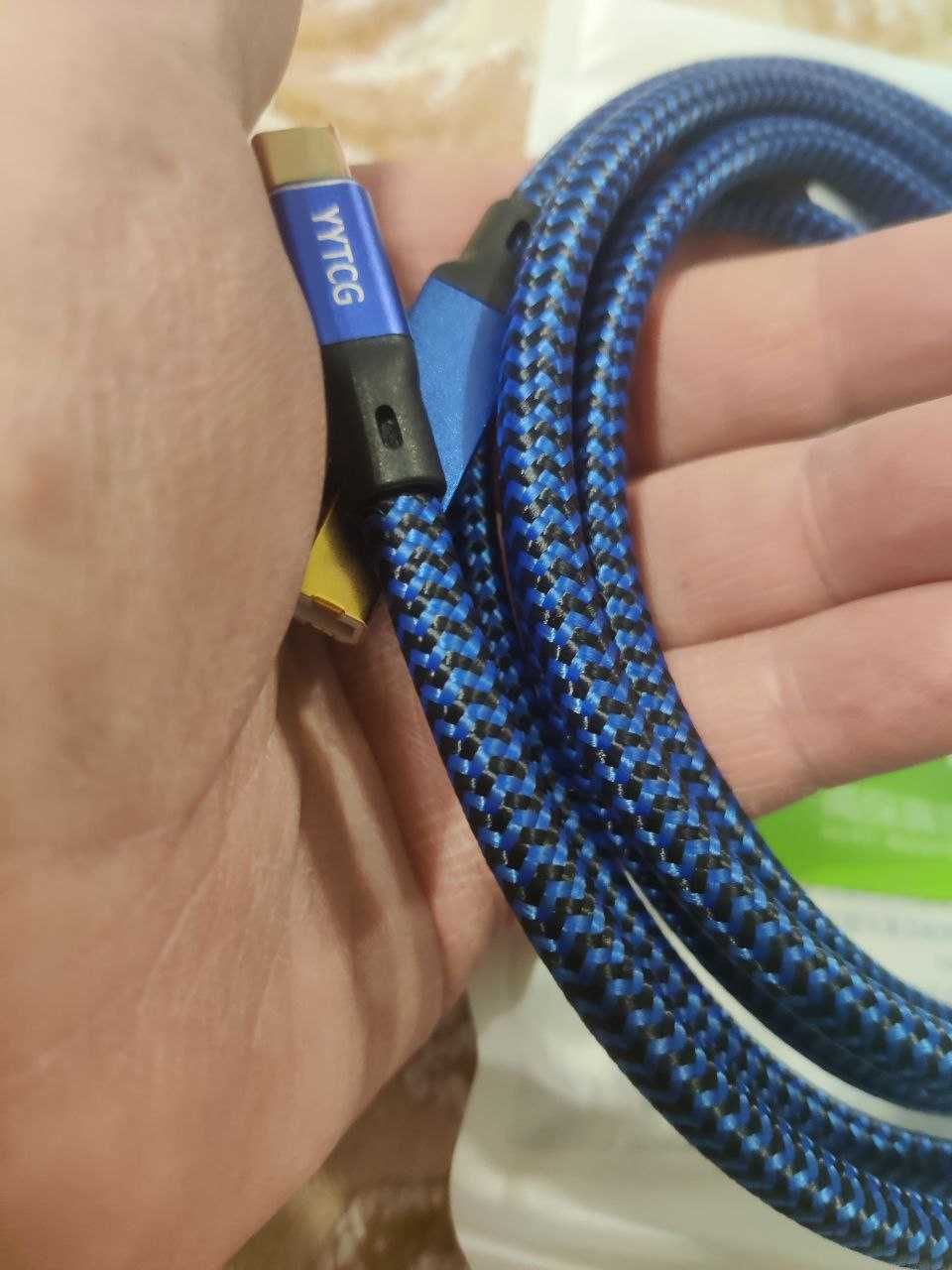 Hi-Fi кабель ЦАП DAC YYTCG Black Alpha Blue Silver C-B C-C 1 м и 2 м