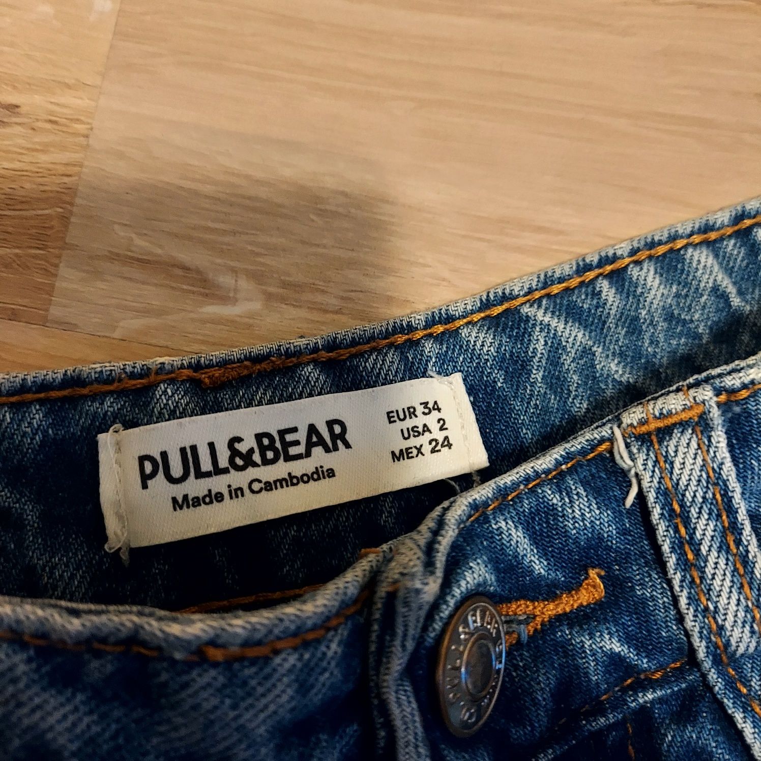 Pull&Bear 34 xs spodnie jeansy z dziurami