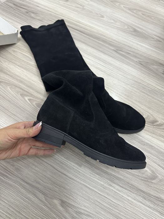 Ботфорти сапоги  натуральна замша 39 р зима європейка