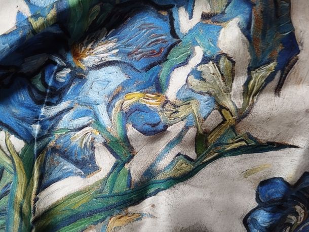 Платок шелк 65*65 см, ZITKANI, 100% silk, Van Gogh