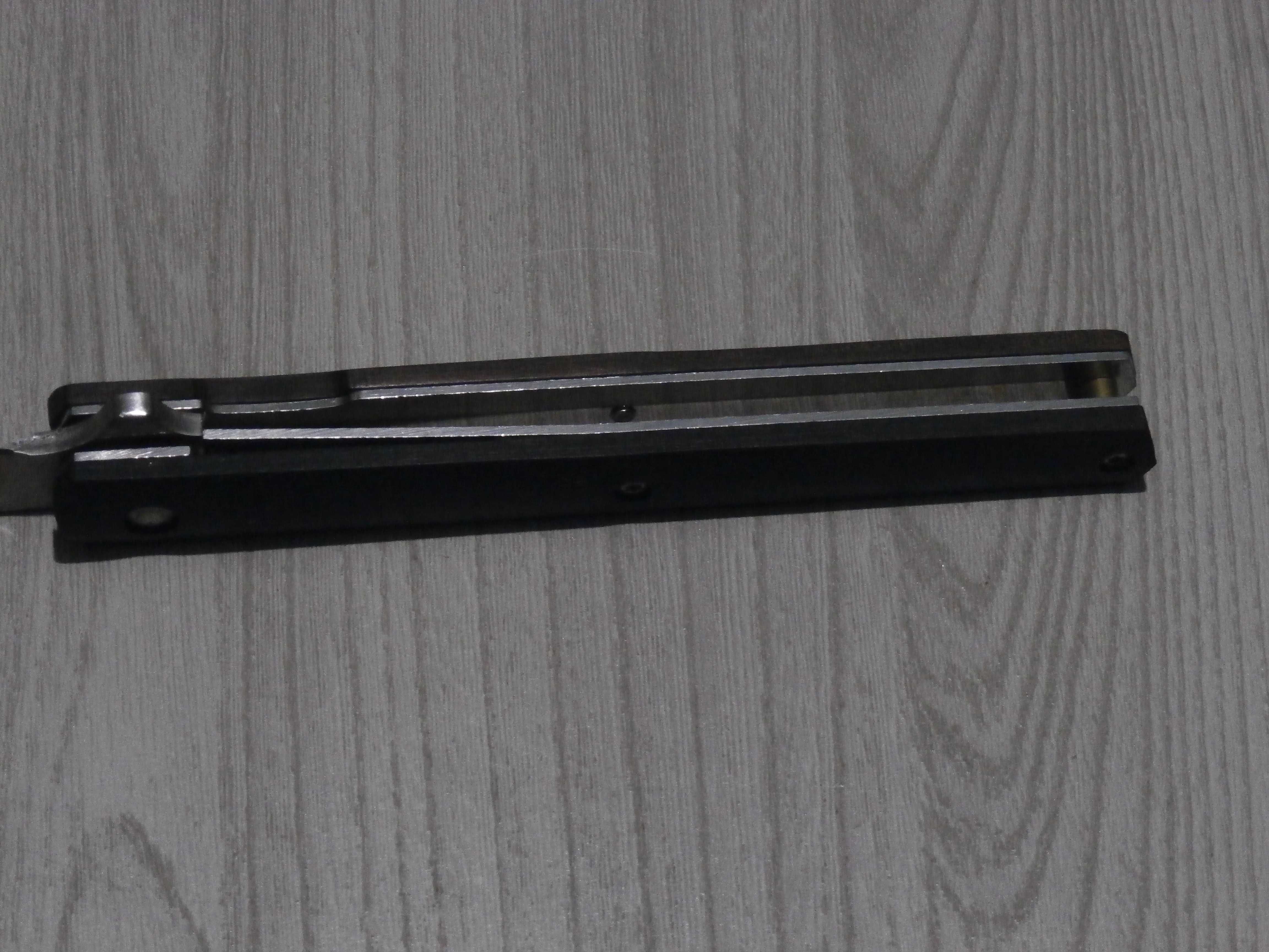Складний викидний ніж M390 Stillato Flipper 21.5см з чехлом з екошкіри