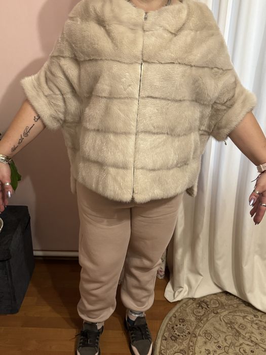 Пончо із норки Б/У