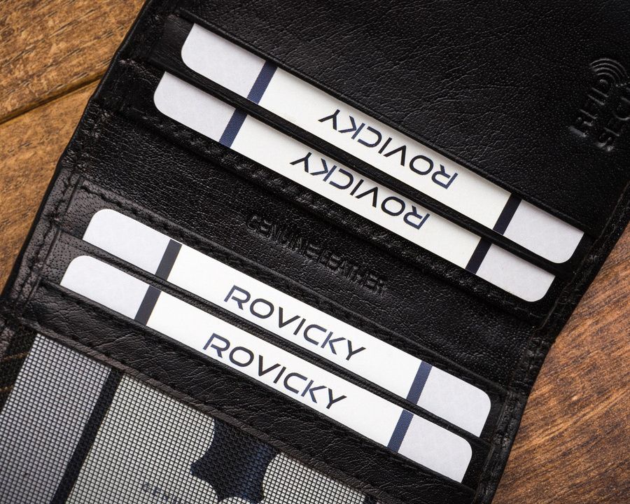 skórzane etui na karty i dokumenty - rovicky