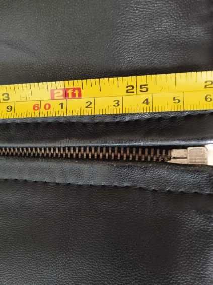 Kurtka męska skórzana skóra XL czarna półmat klasyczna.Okazja.