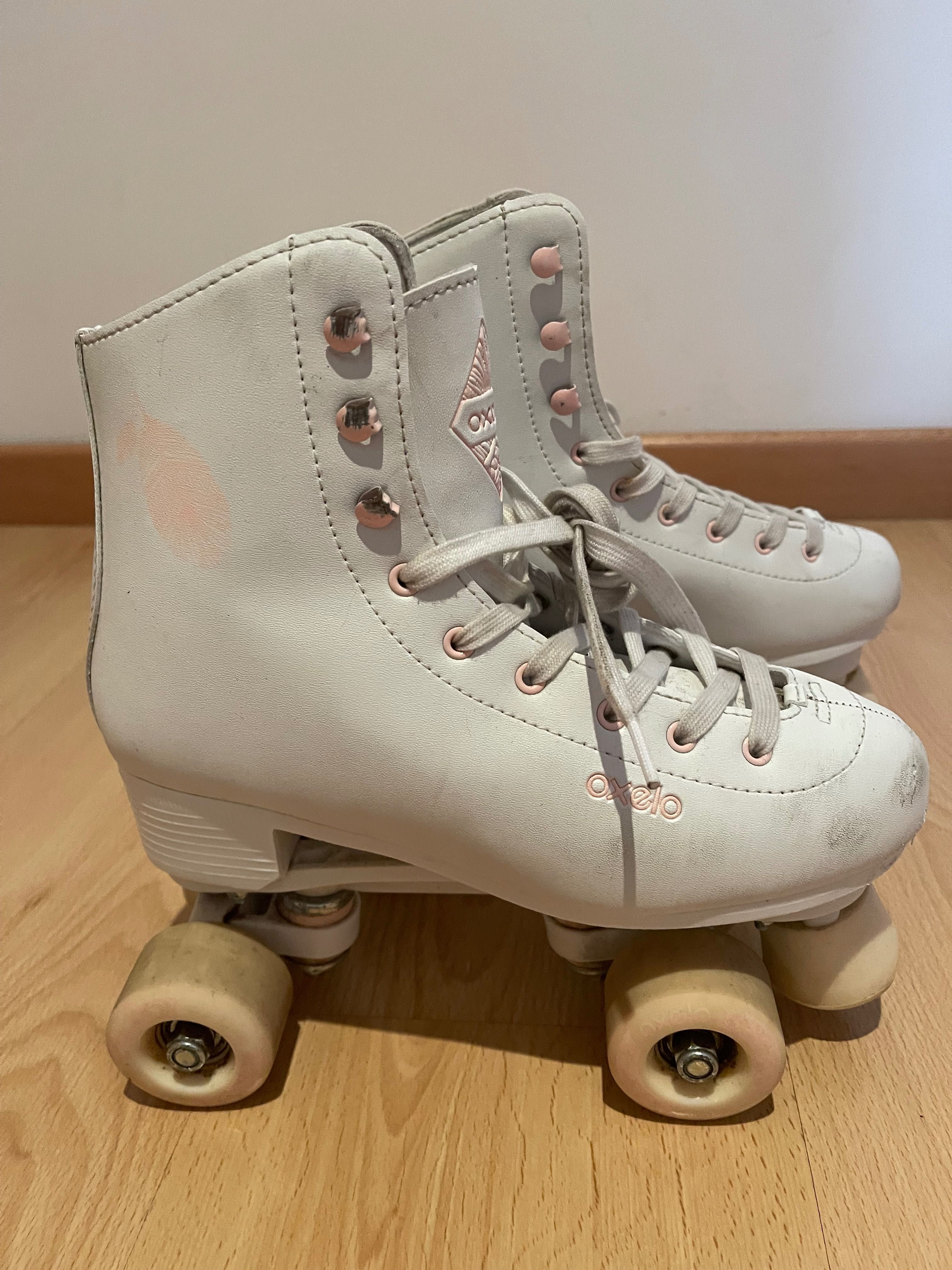 Patins brancos tamanho 37 OXELO