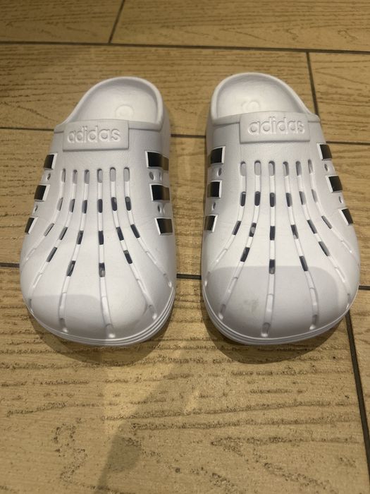 Buty gumowe białe Adidas