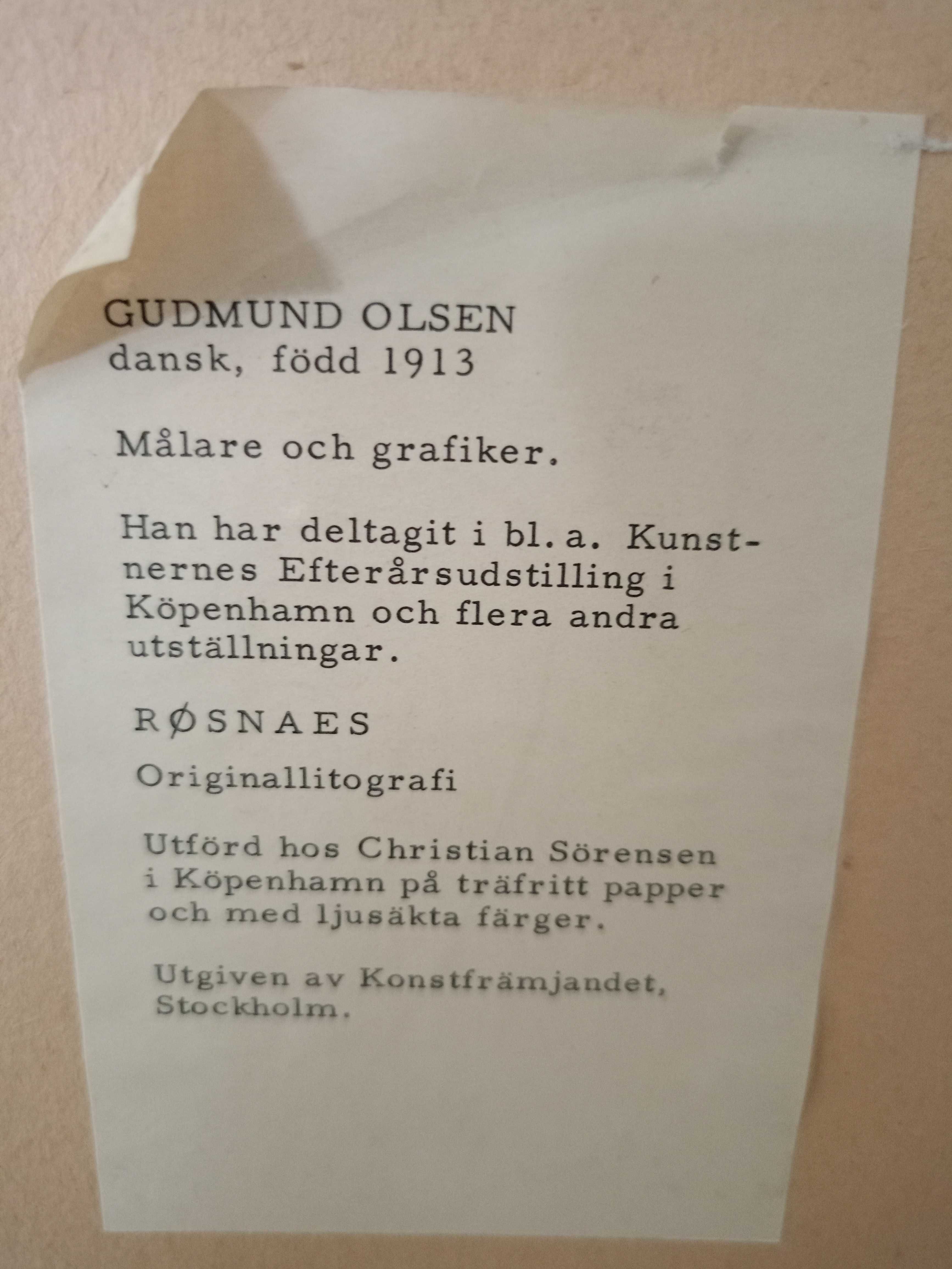 Obraz Dania Gudmund Olsen litografia
