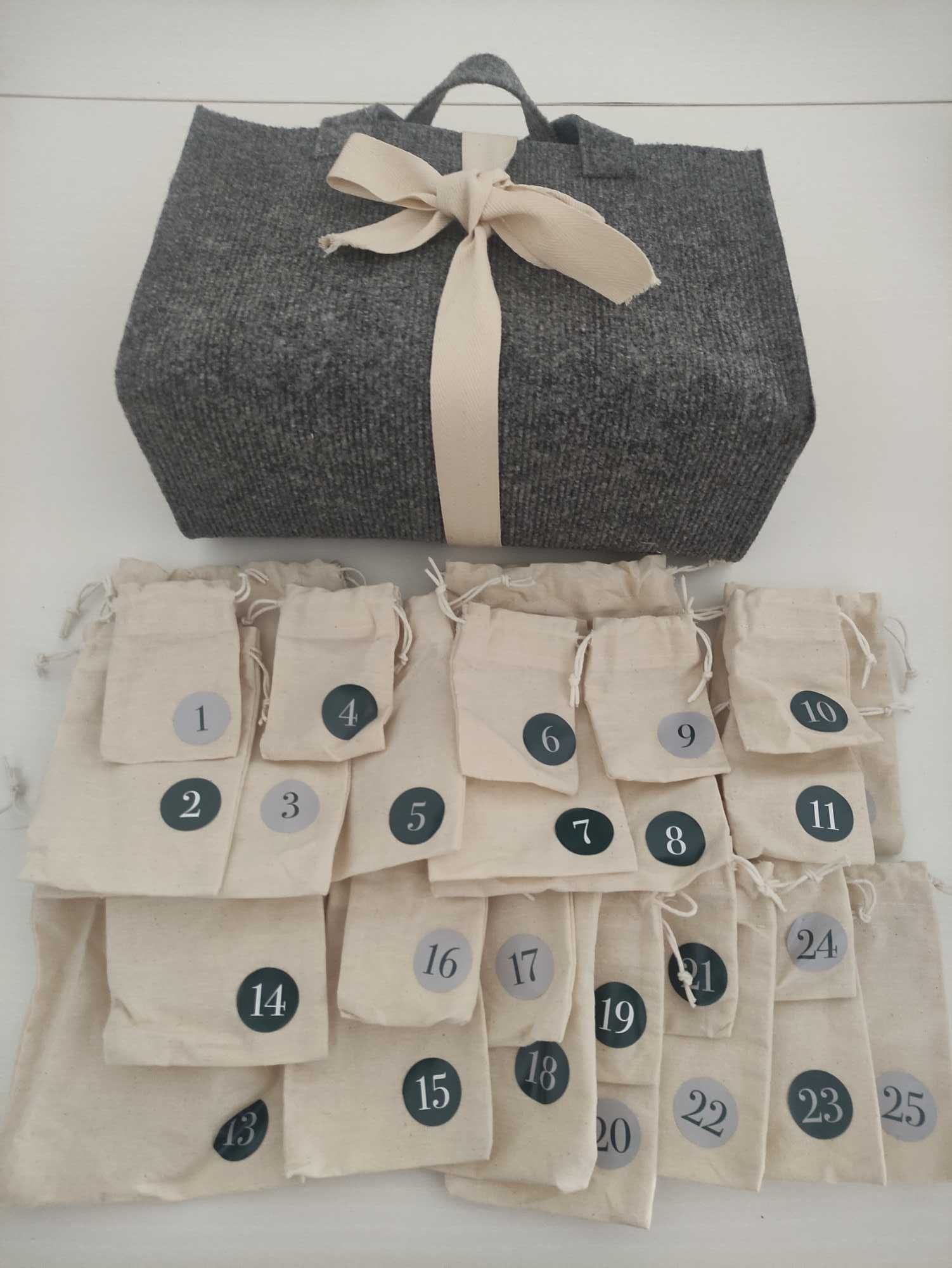 Calendário do advento DIY
