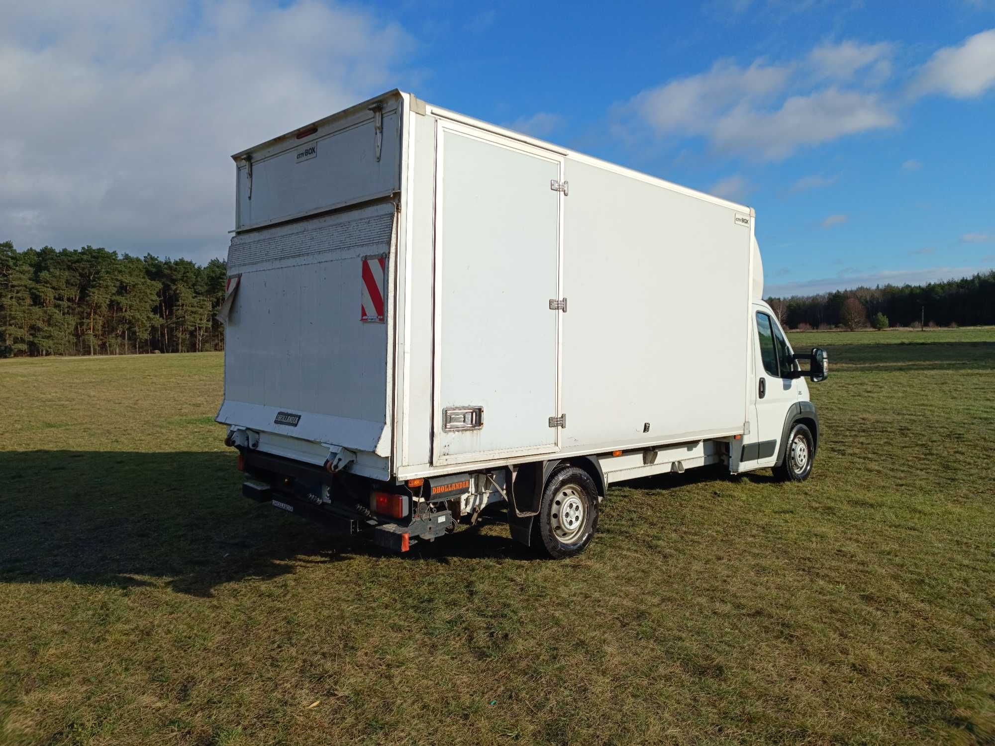 Wynajem bus Ducato  kontener winda paleciak na kat. B do 3.5t kierowca