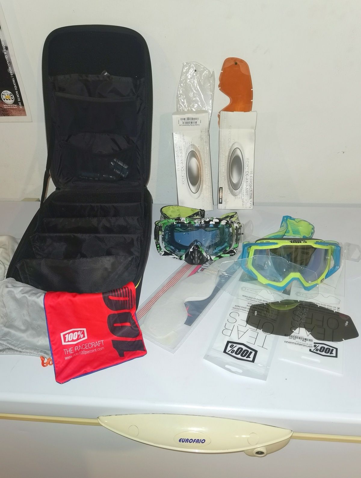 Conjunto óculos motocross