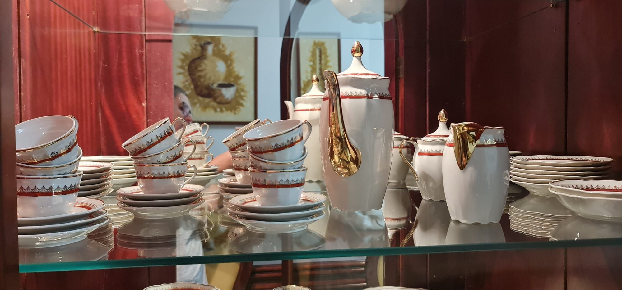 Conjunto de jantar, chá e café 100 peças porcelana