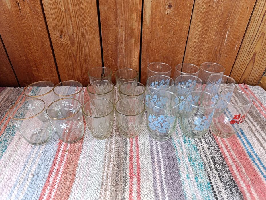 Тарелки, советские, новые, Стаканы, и другая посуда