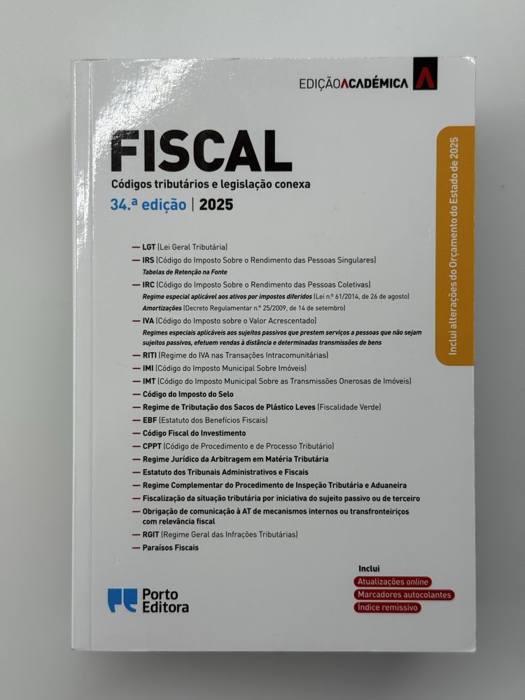 Codigo fiscal IRS 2025 porto editora