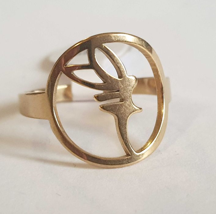 Piękny Pierścionek Stal Chirurgiczna 20mm