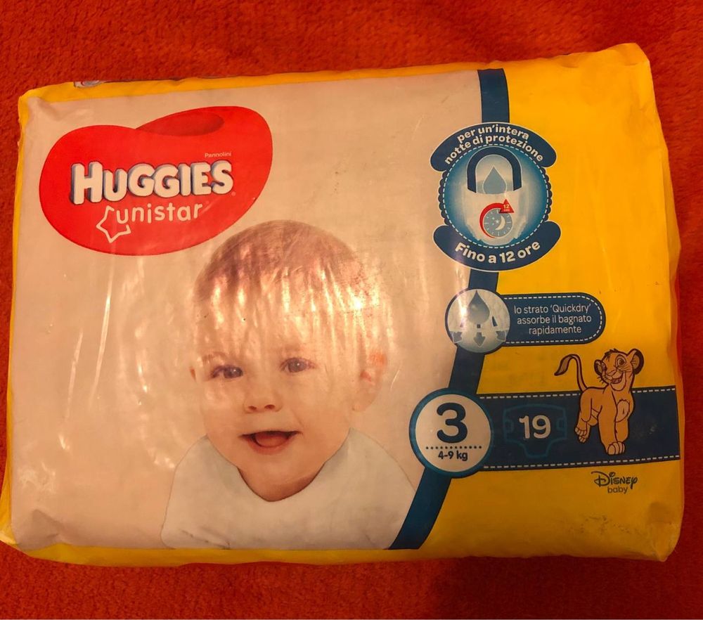 Пiдгузки Baby 3, памперси Huggies unistar 3