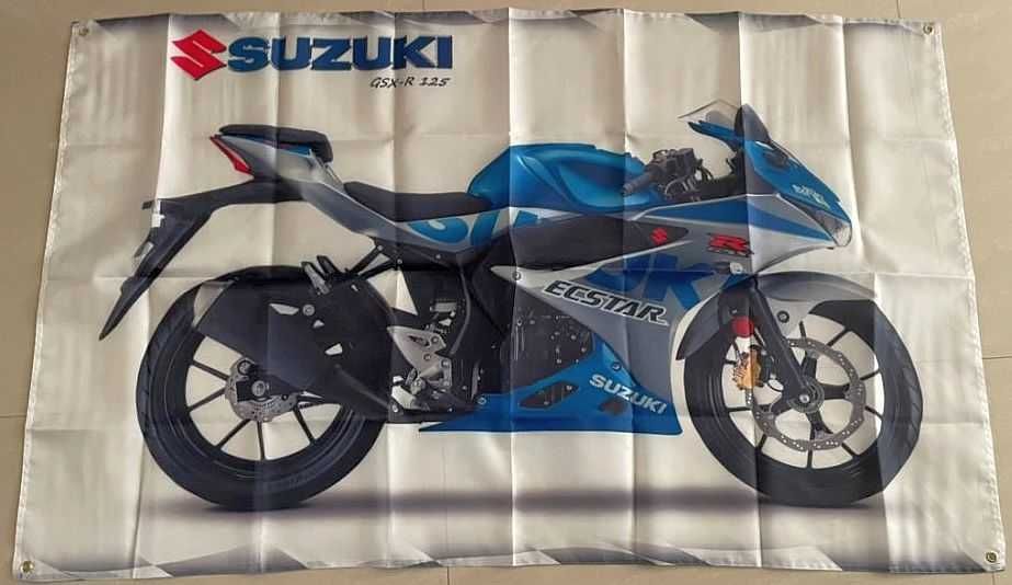 Flaga Unikatowe Transparenty Suzuki Motorcycles