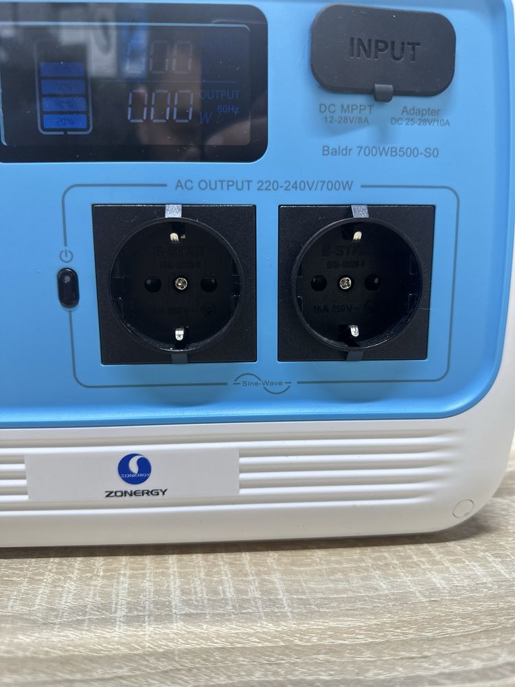 Протативна зарядна станція Bluetti ZONERGY 700w 120000 Вт.ч