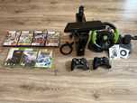 Xbox 360 250GB slim + KINECT + gry + kierownicA