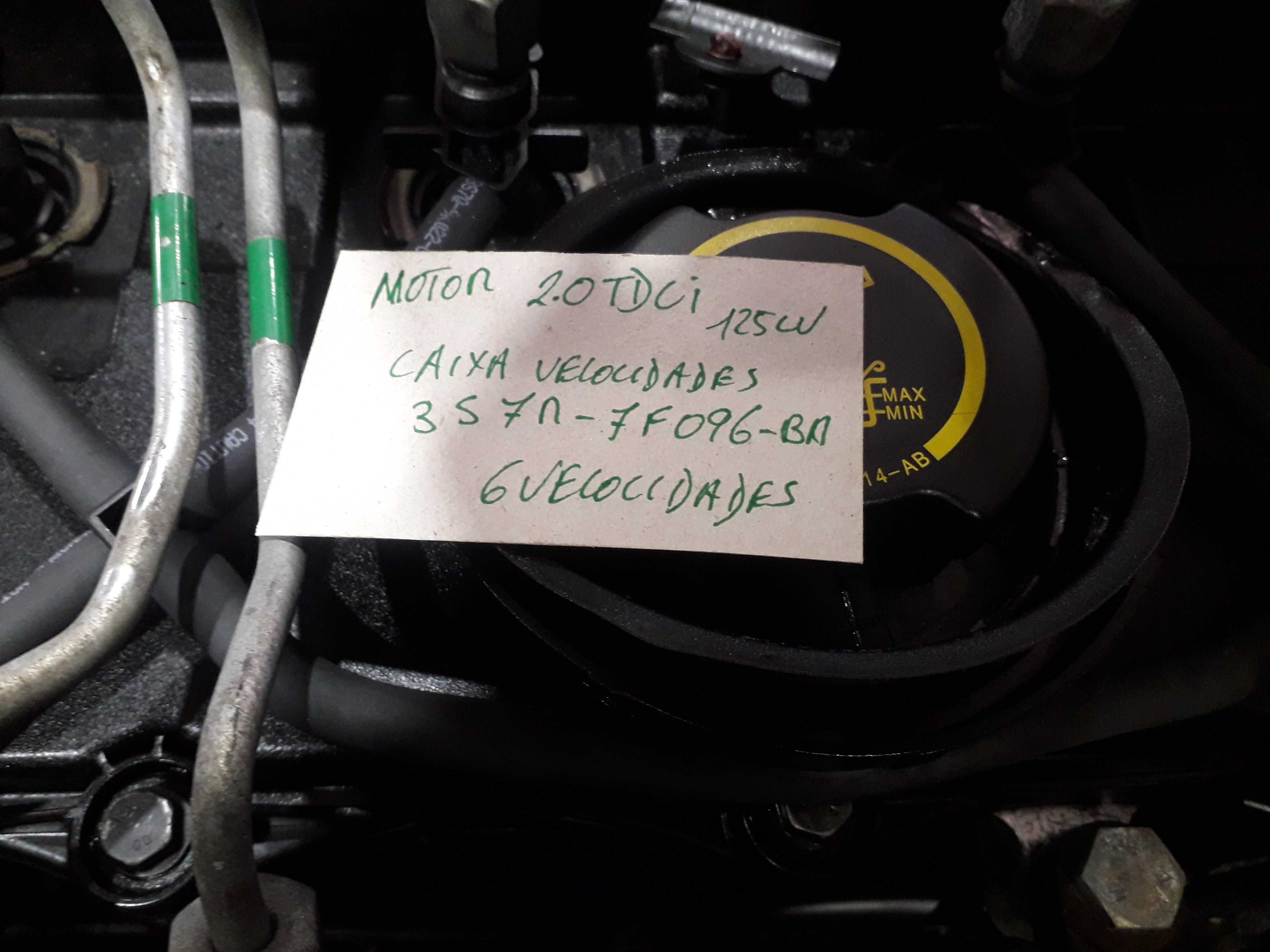 Motor Ford 2.0 Tdci 125 CV  caixa 6 velocidades
