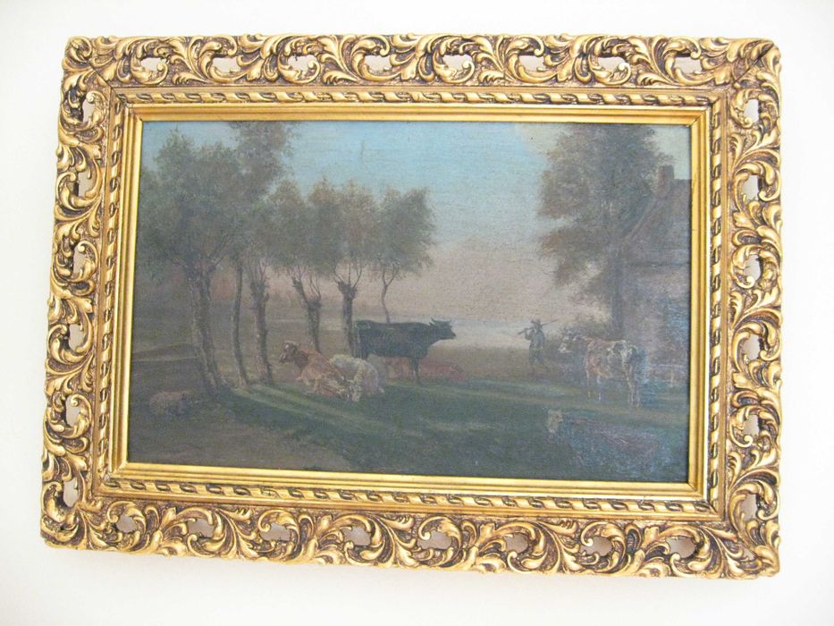 Przedwojenny obraz olejny przedwojenny