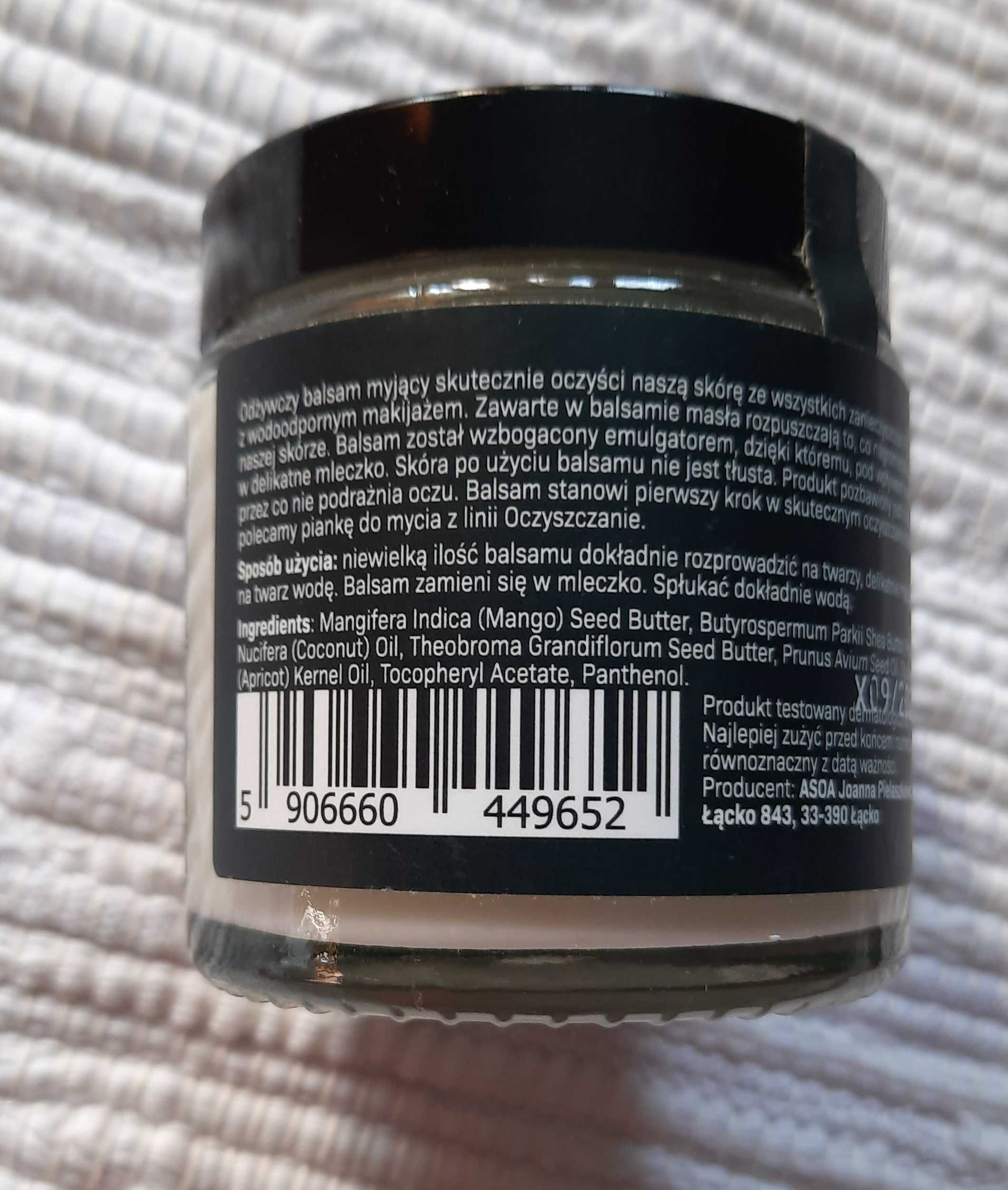 ASOA Makeup Remover Balm Balsam Myjący oczyszczanie, 120 ml