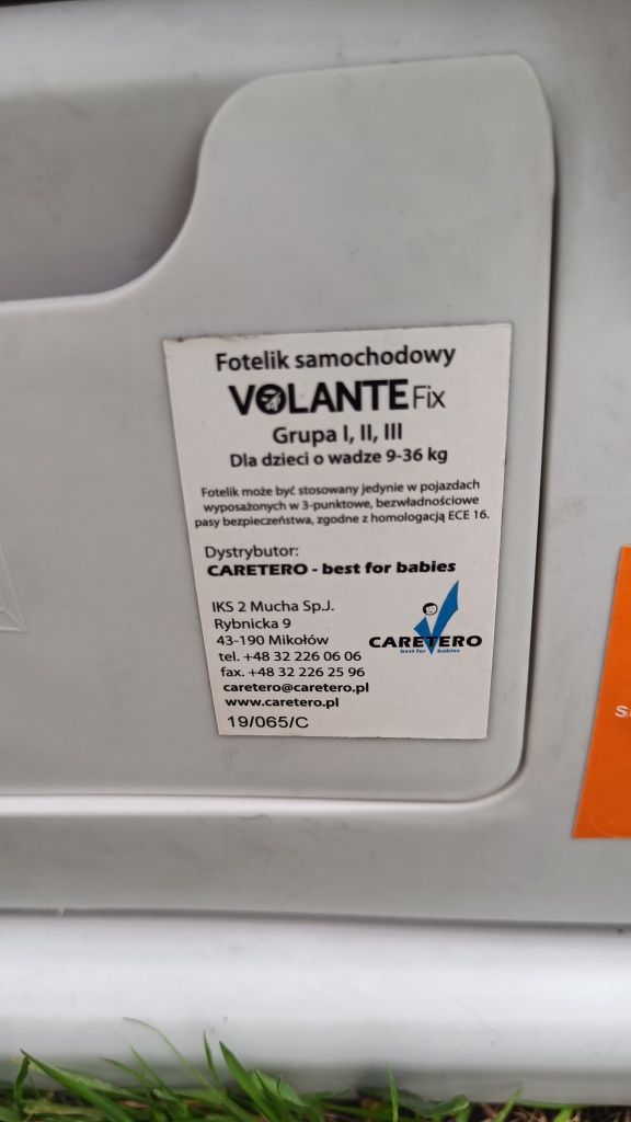 Fotelik samochodowy Caretero Volante Fix ISOFIX