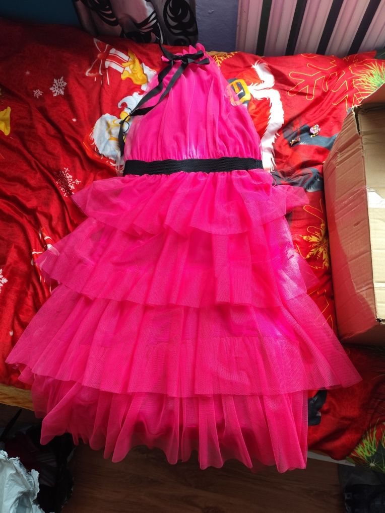Sukienka tiulowa różowa