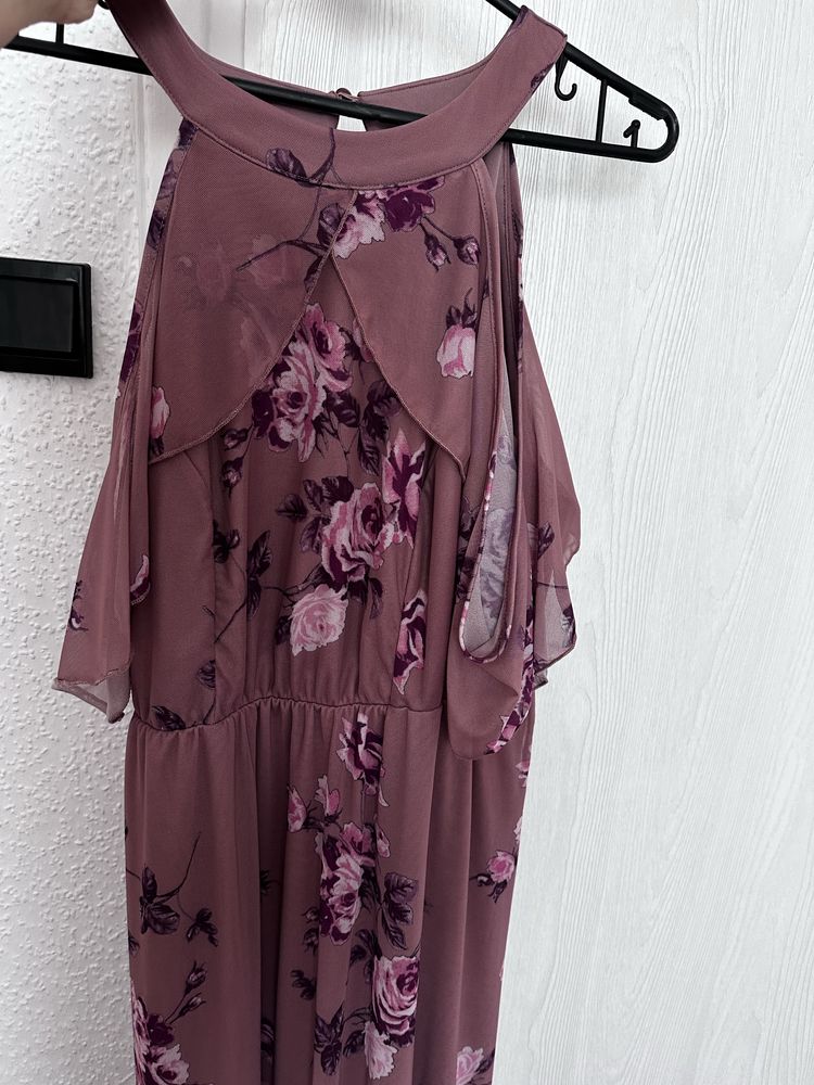 Nowa długa sukienka kwiecista kwiaty floral 40/42 wiosna wesele lato