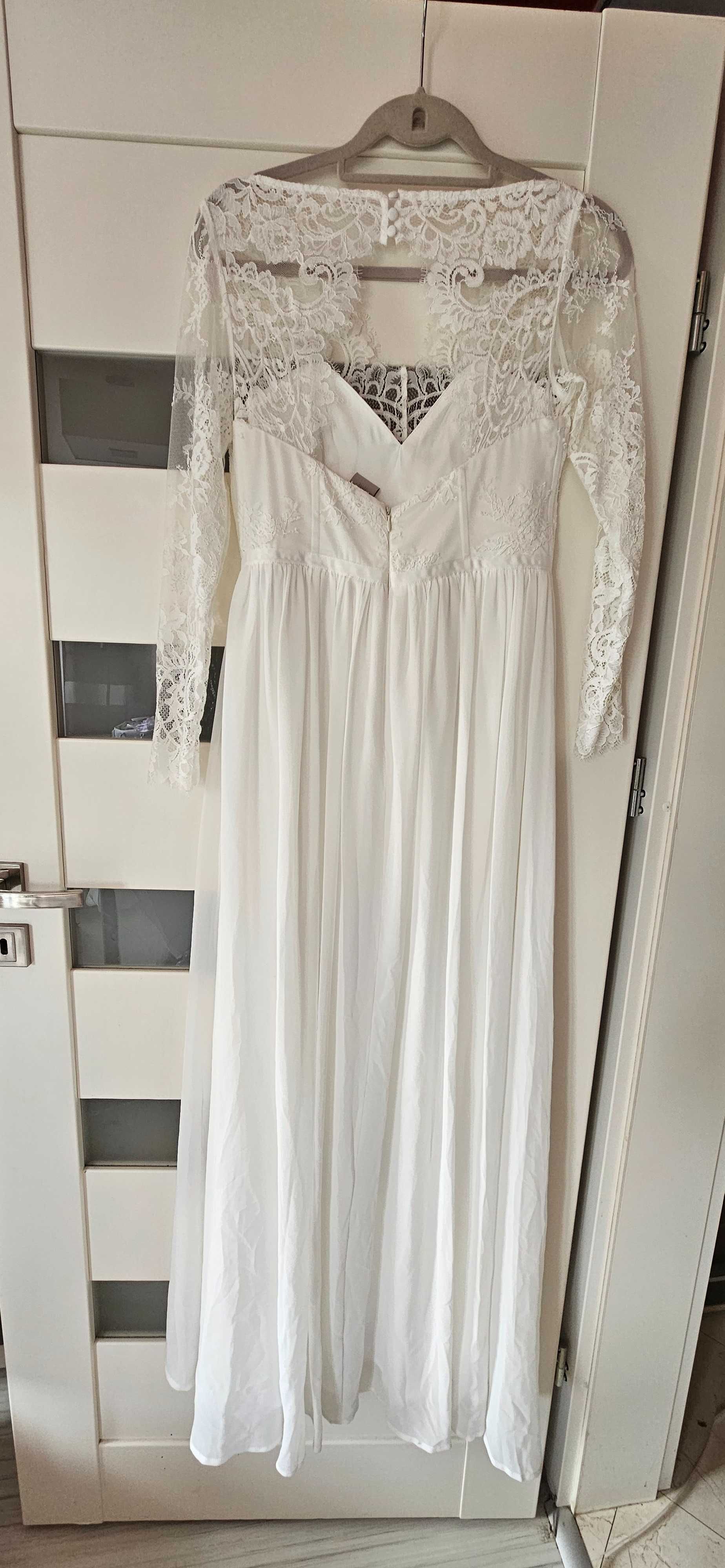 Suknia Ślubna H&M ,rozmias S, gratis pokrowiec