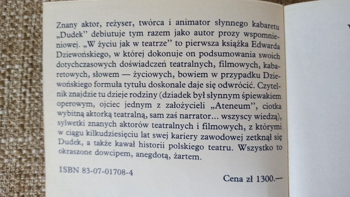 Edward Dziewoński - W życiu jak w teatrze
