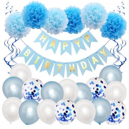 Zestaw balonów urodzinowych 24szt