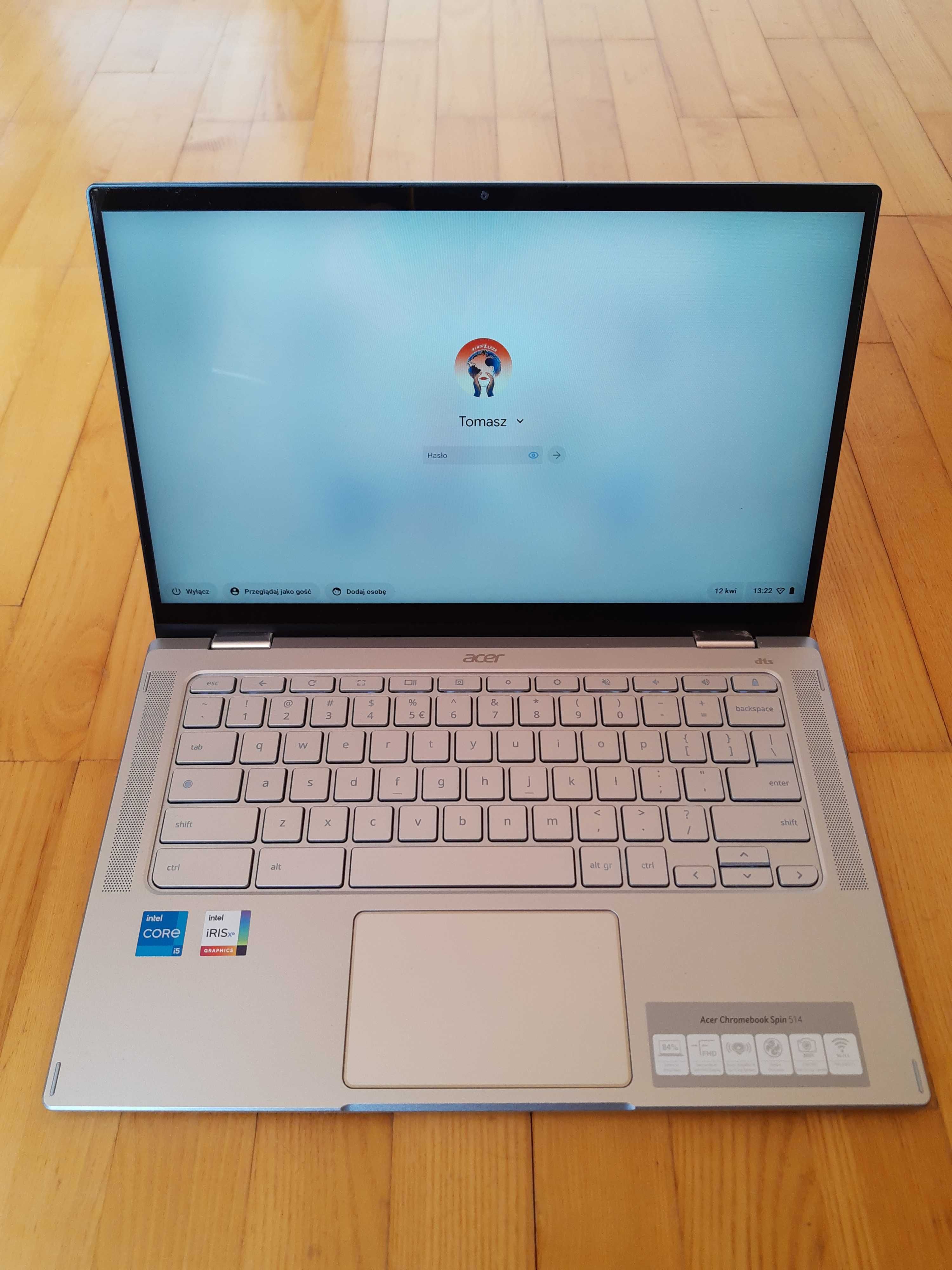 ACER Chromebook Spin 514 CP514-2H-53QY 14" IPS i5- 16GB - Gwarancja