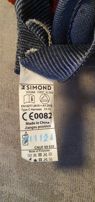 Uprząż wspinaczkowa Decathlon Simond First Klimb