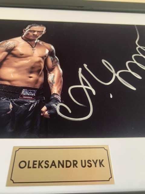 Oleksandr Usyk - oryginalny autograf