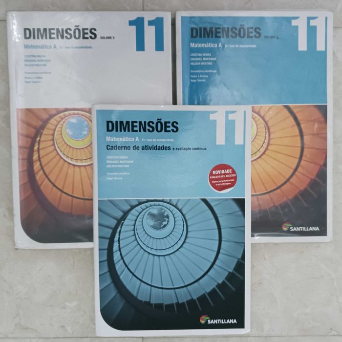 Manuais + Caderno de Atividades "Dimensões 11" - Matemática A