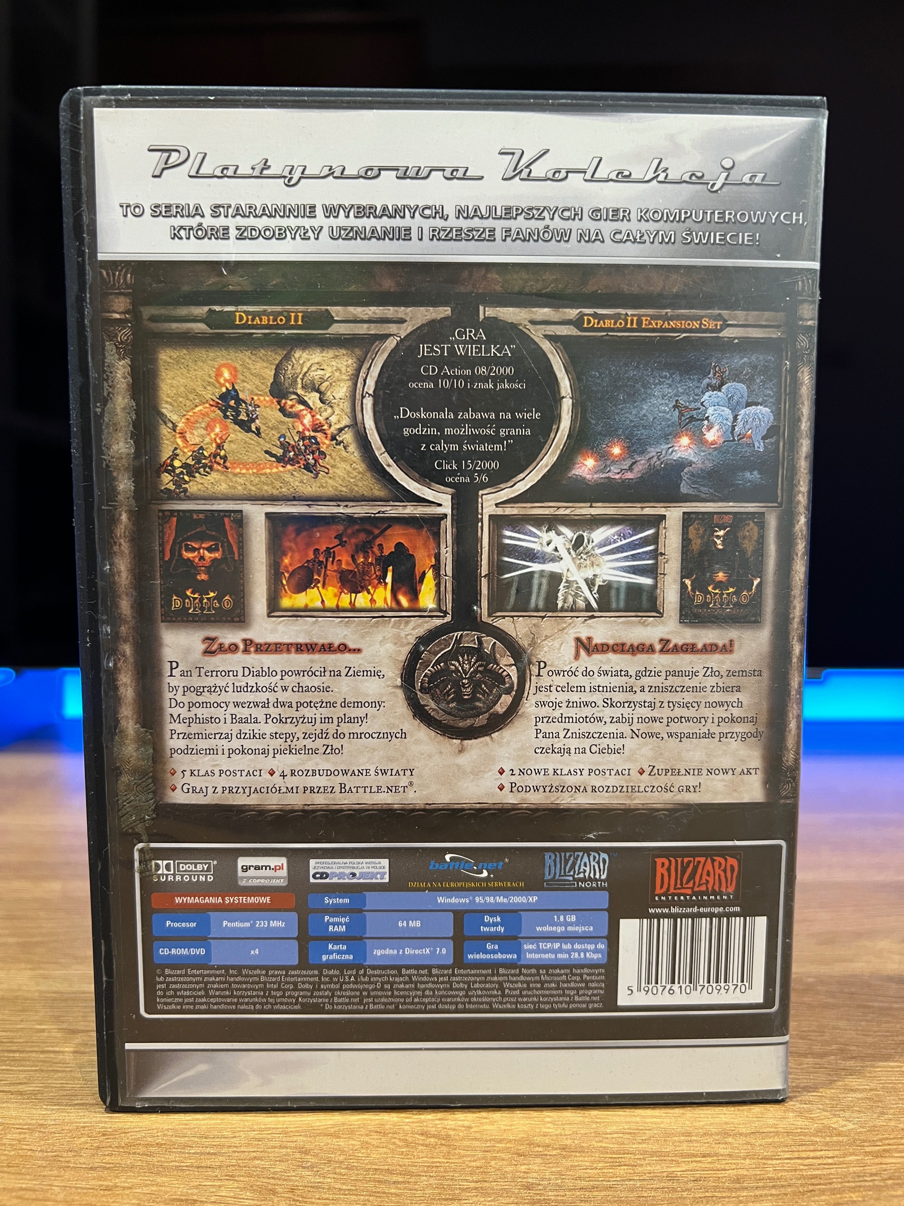 Diablo II 2 (PC PL 2000) CD BOX polskie wydanie Platynowa Kolekcja